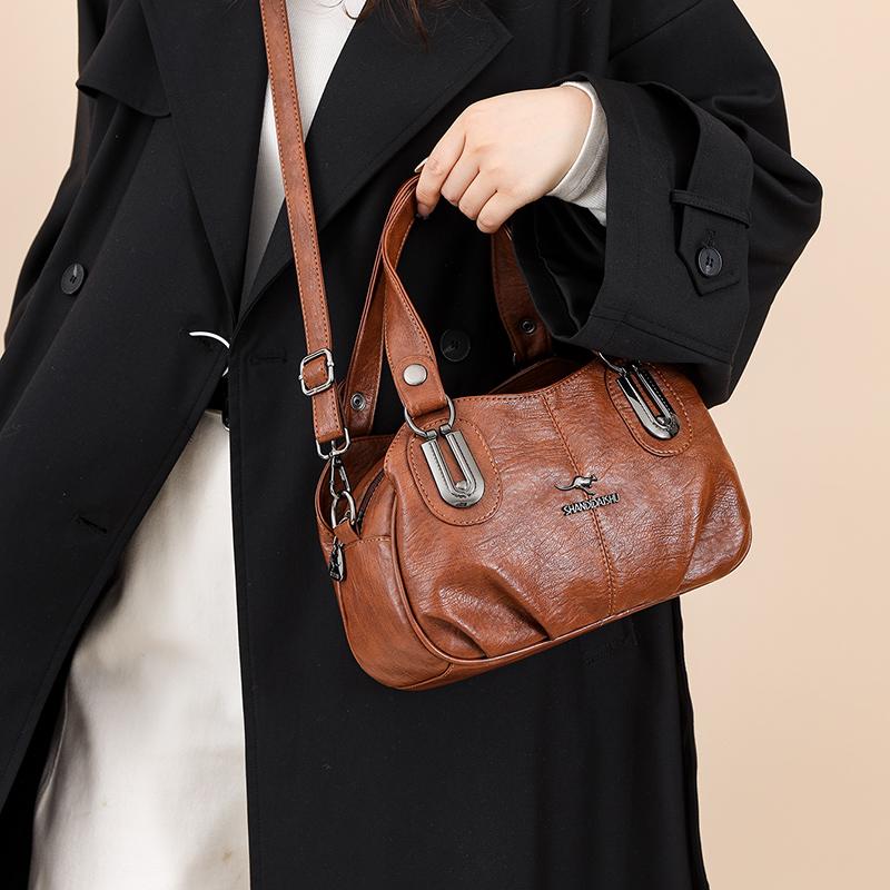 High-End Texture Large Capaci Bag pu leather and New Women's Bag Fashi Commuter Shoulder Bag Handbags for Women wallet