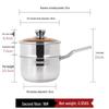 Stainless Steel Yukihira Pan: Non-Stick Milk, Soup & Noodle Pot with Wooden Handle for Baby Food & Breakfast