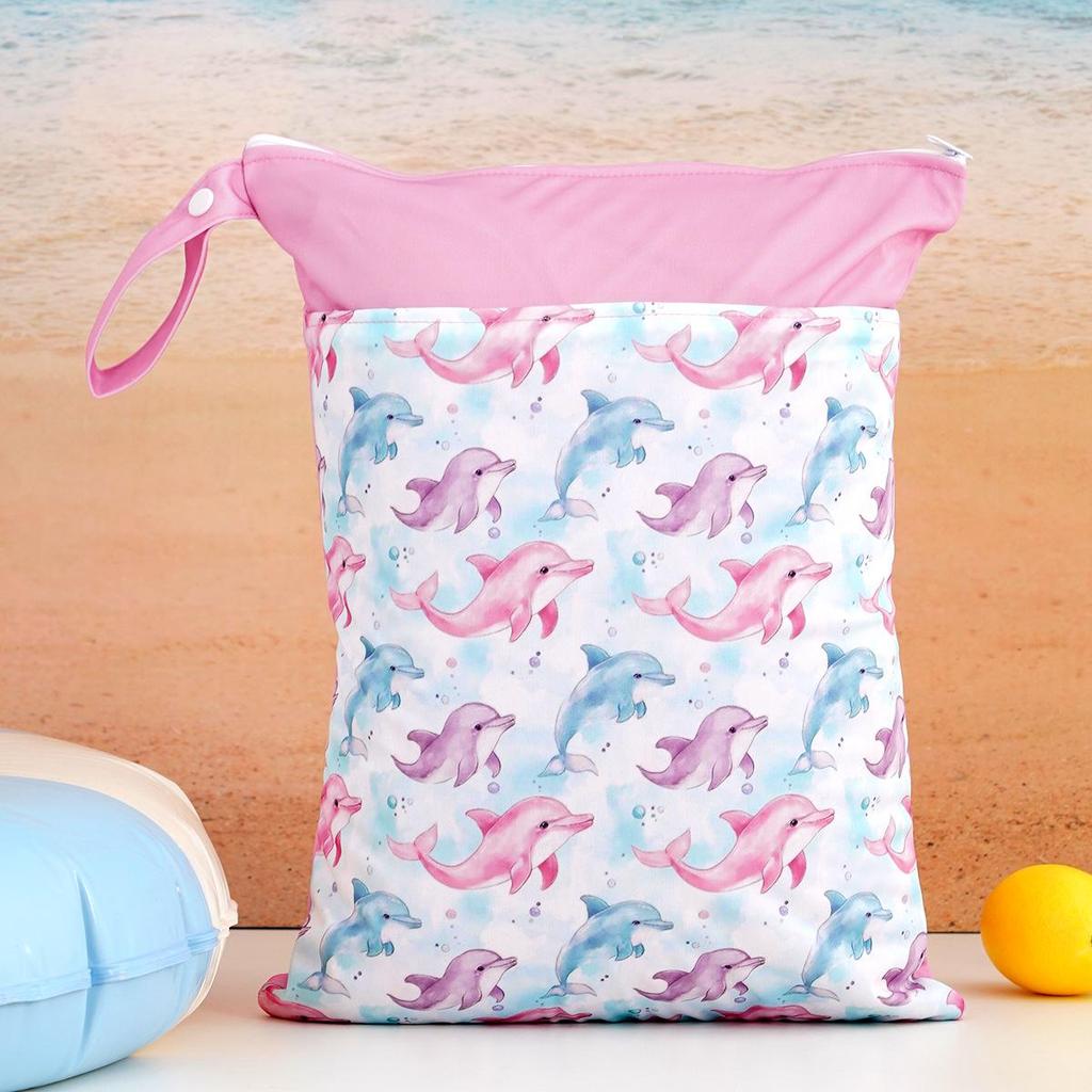 Children's Waterproof Swim & Beach Bag with Dry-Wet Separation and Toiletry Storage