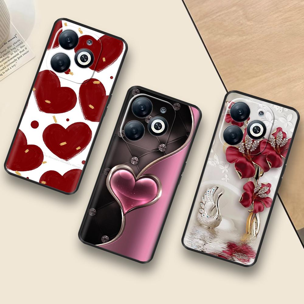 Phone Case For Infinix Smart 8 8pro 8Plus Cute Cartoon Painted Back Cover Soft TPU Bumper For Infinix Smart 8 Pro Plus Case Capa