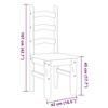 VidaXL Set of 2 Dining Chairs, Dinner Seats, Meal Chairs, Living Room Kitchen Home Interior Furniture, 4005723