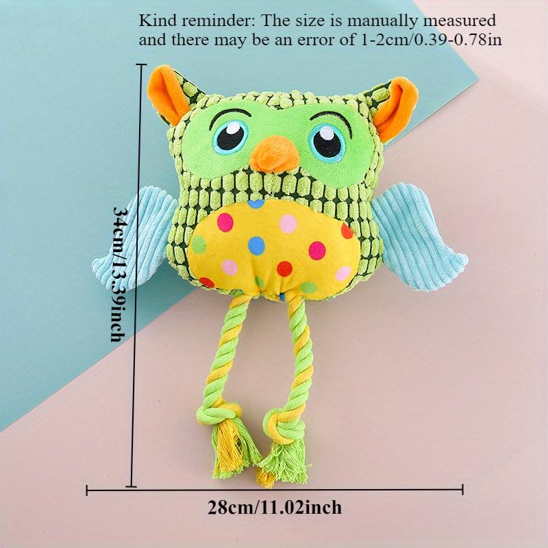 1pc Interactive Pets Toys Chessboard Owl Interactive Plush Toy Dog Teeth Grinding Interactive Training Pet Toys Dog Accessories