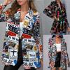 Sonbahar Yeni Gelenler Kadın Blazer Ceket Baskılı Moda Trend Tarz