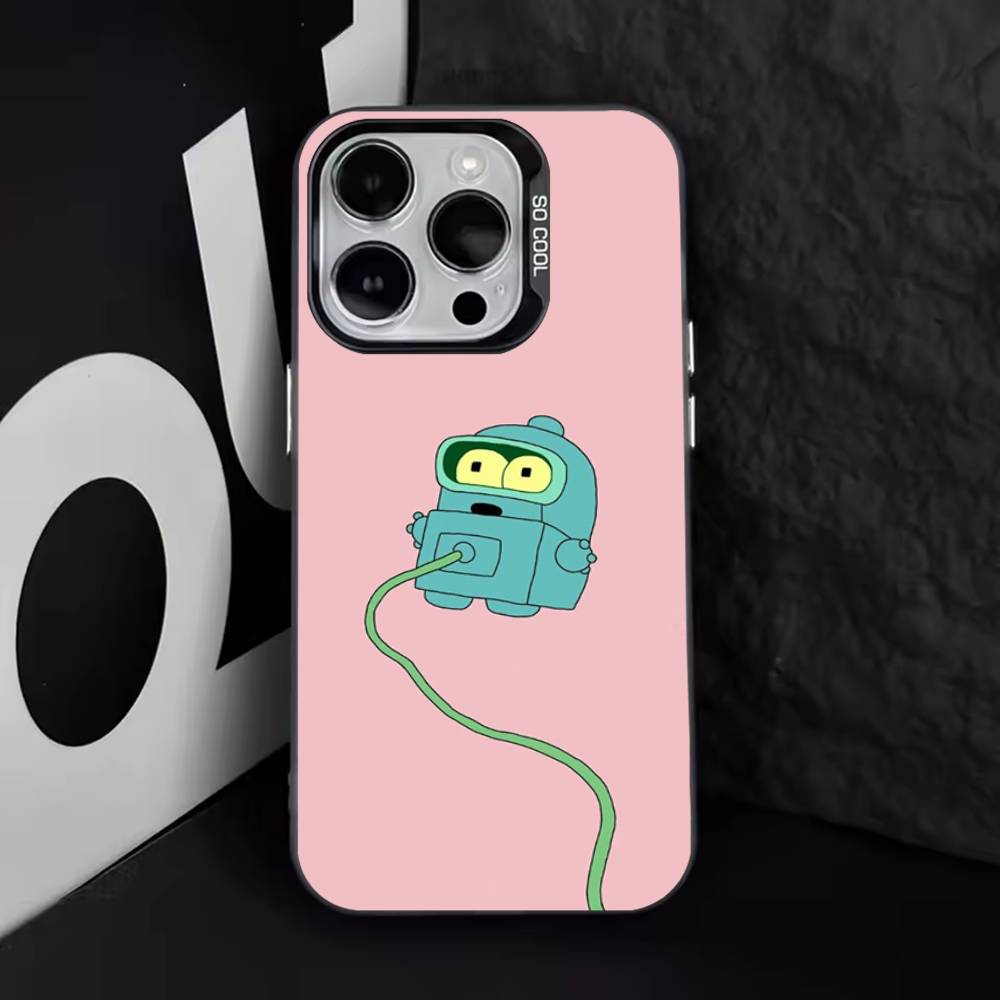 F-Futurama Funny B-Bender Phone Case For iPhone 16,15,14,13,12,11,8,7,Pro,Max,Plus,Mini,XS,SE Anti Fall Black Matte Hard