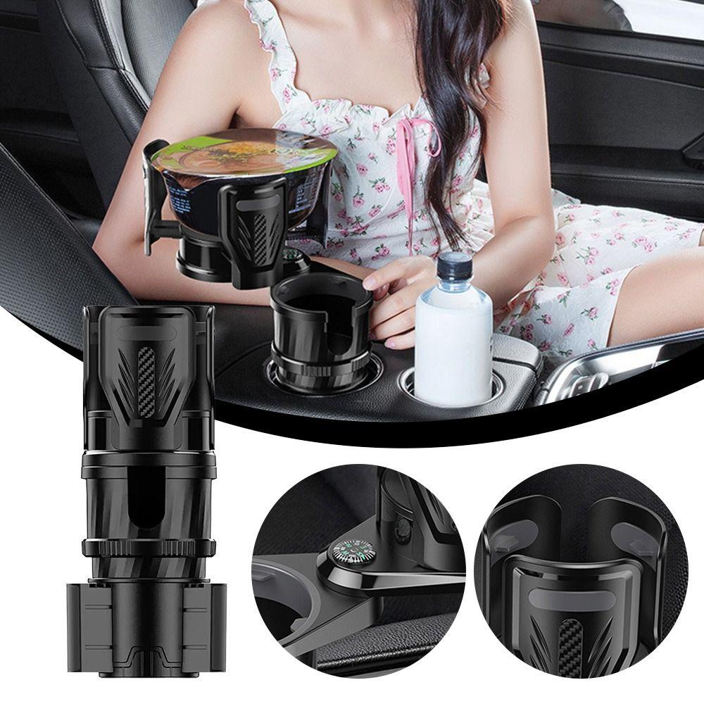 Non-Slip Car Cup Holder With Compass Auto Styling Supplies Vehicle Water Cups Bracket  Car Interior