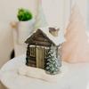 Resin Christmas Cabin Incense Burner Delicate Christmas Chimney Hut New Year Gifts