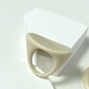 Fashion Colorful Clear Resin Oval Rings Acrylic Water Droplets Shape for Women Girls Travel Summer Jewelry Ins Style Rings Women