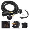 56070 Trailer Wiring Harness Set 7 Foot 7Pin For Vehicle-Side Truck Bed for GMC Sierra1500/2500/3500