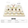 Beige PU Leather Jadeite Jewelry Display Stand for Rings and Pendants