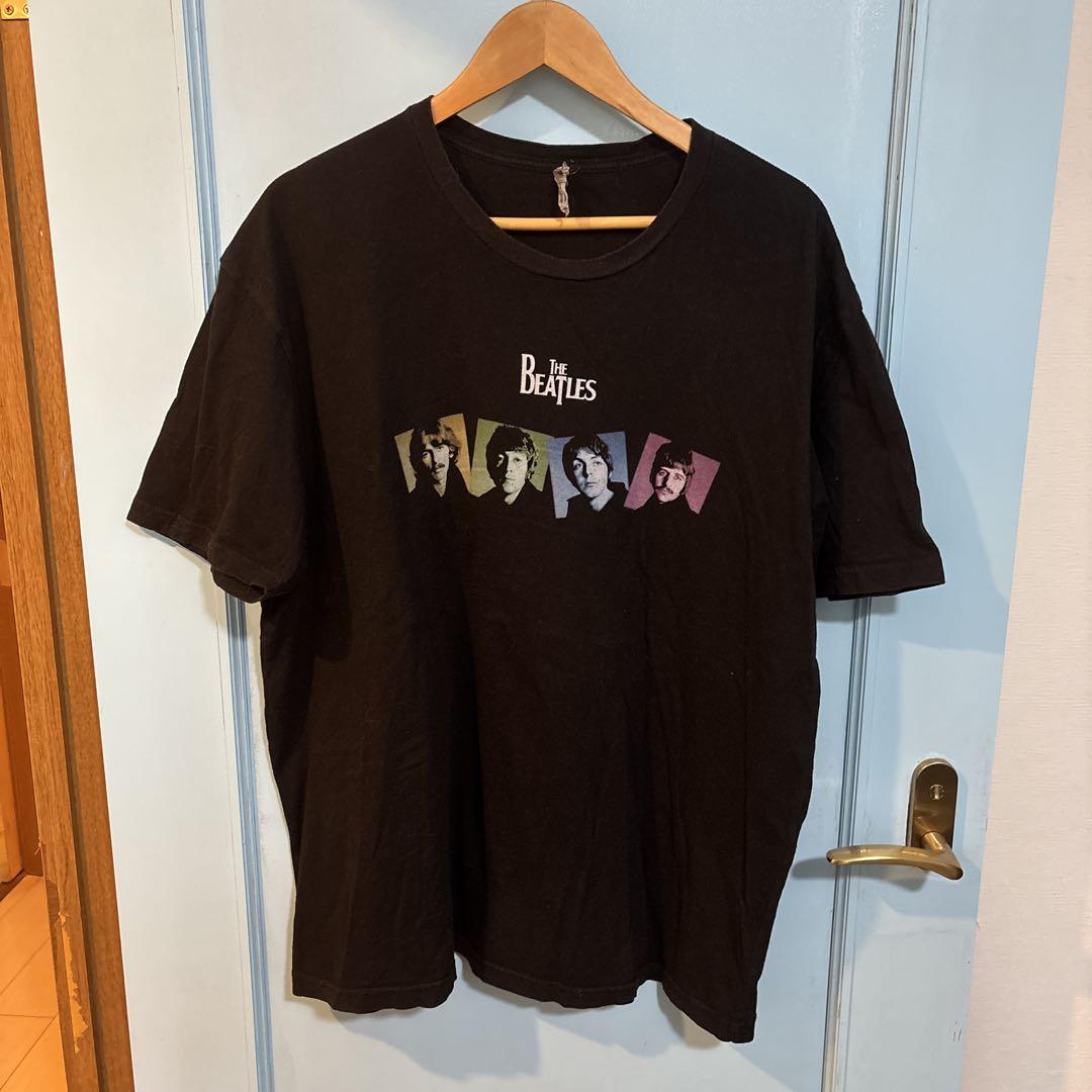 

[Б/У] Винтажная футболка The Beatles, размер XL, черная, THE BEATLES