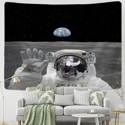 Space Astronaut Tapestry Wall Hanging Mysterious Cosmic Landscape Psychedelic Bohemian Dorm Room Decor