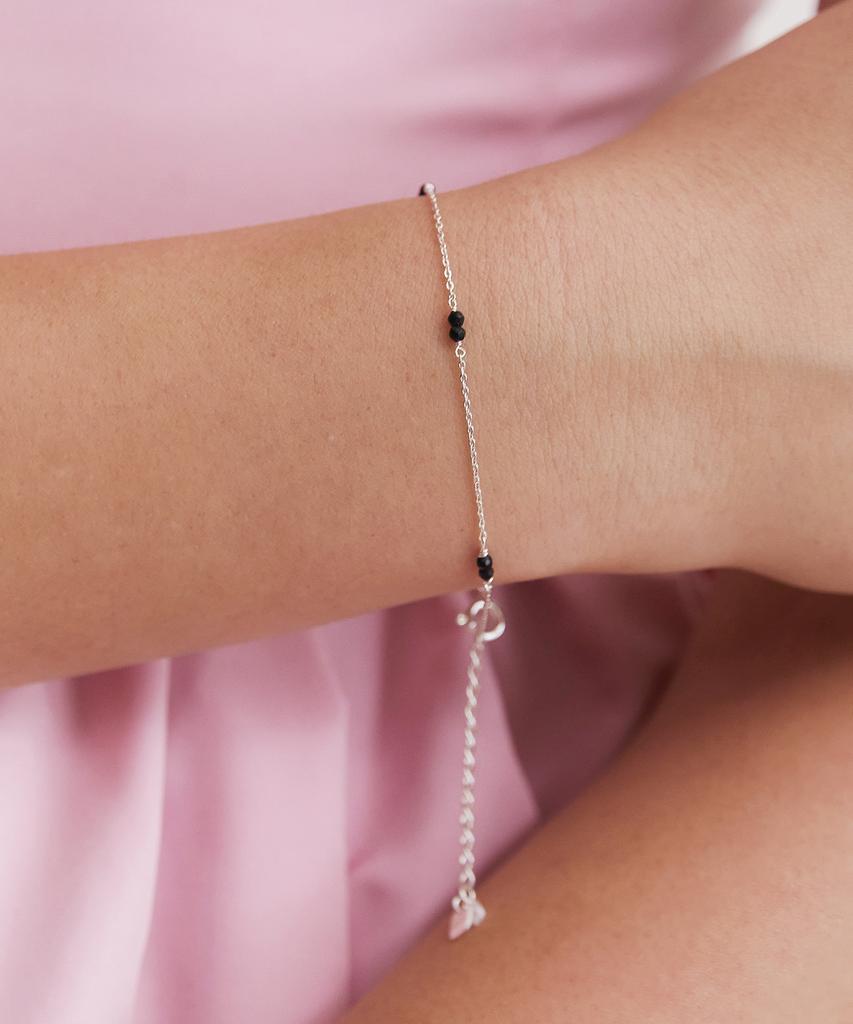 Tatiana (Silver 925) Berry Beads Link Chain Bracelet Br2185