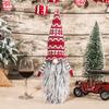 Festive Knitted Wool Santa Wine Bottle Cover with Long Beard - European & American Style Holiday Decor