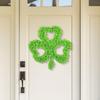 ST. Patrick's Day Wreath Front Door Durable Ornament Decoration Irish for Wall