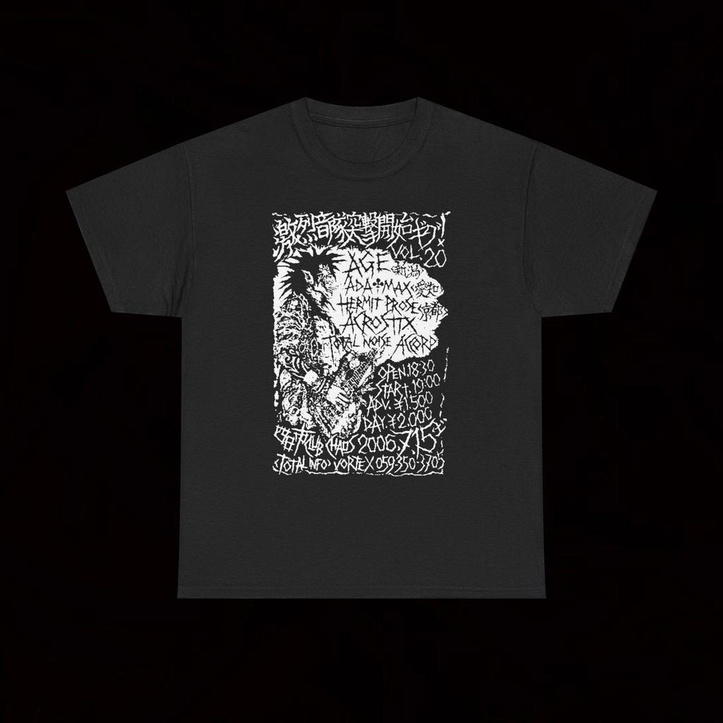 Acrostix Total Noise Accord AGE Ada Max Hermit Prose 2006 Flyer T Shirt Crust Punk Hardcore Vintage Contrast Attitude Effigy State Of Fear