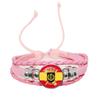 España Guardia Civil El Honor Es Mi Divisa Glass Leather Bracelets Multilayer Spanish Police Braided Bracelets Bangles Jewelry