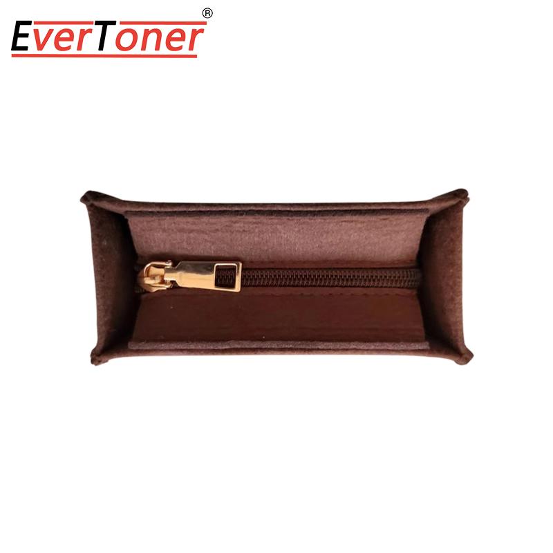 EverToner Bag Insert Organizer For M-K Mercer Mini Bag Felt Ultra Lightweight Pouch Support Handbag Insert Bag Accessories