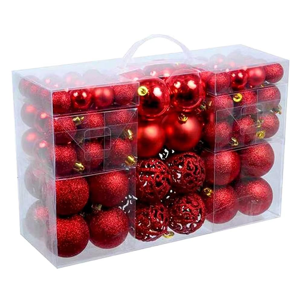 Cute 100pcs Christmas Ball Plastic Multi Color Christmas Tree Hanging Toy Party Decoration Christmas