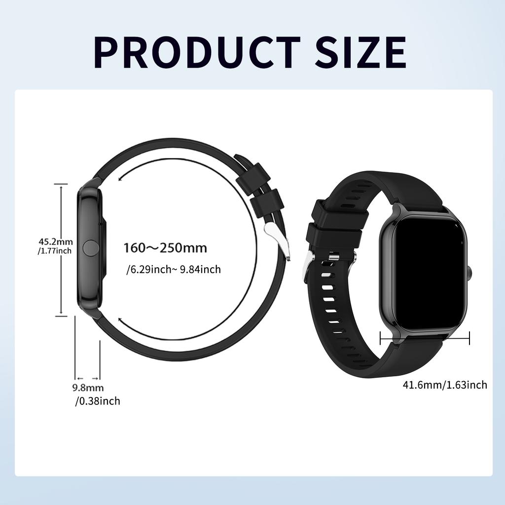 Smart watch wireless calling/dial Sport mode calling reminder and rejection fitness monitoring for /Android