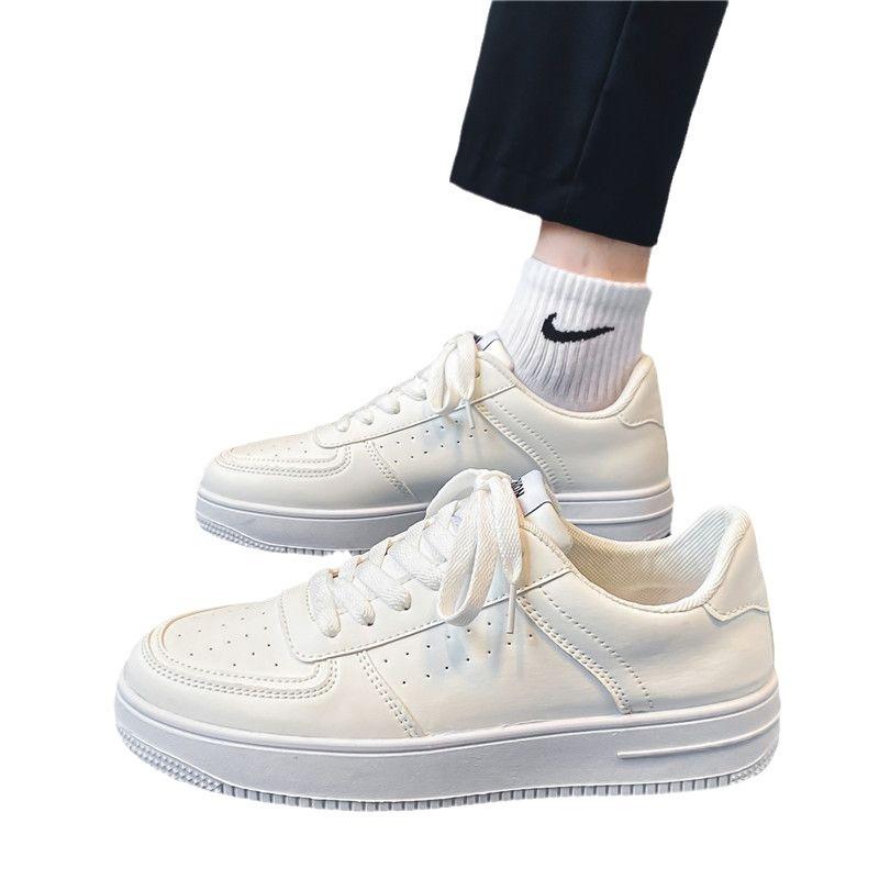 Kleine weiße Schuhe Herren Frühling atmungsaktiv jung und jung lässig vielseitig Herrenschuhe neuer Student reinweiß Sportschuhe