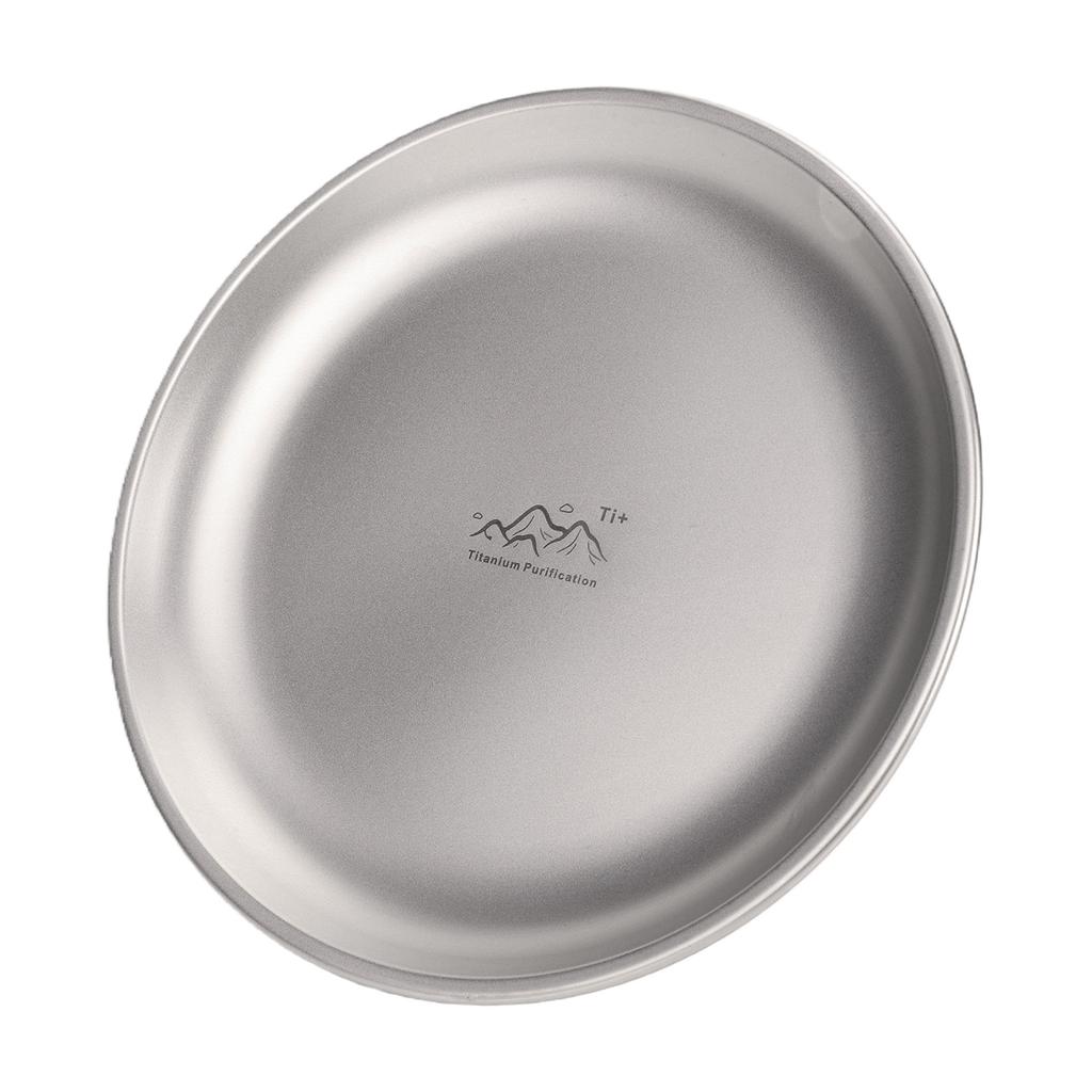 Titanium Purification Plate Portable Travel Tableware Anti-Fall Backcountry Dinnerware Creative Home Dish Plate Camping Supplies