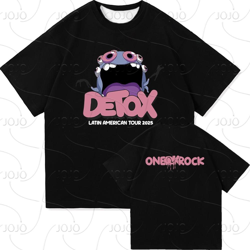 One Ok Rock DETOX Tour 2025 T-shirt Moda Odzież męska/damska Vintage Harajuku Szybkoschnąca odzież Punk T-shirty