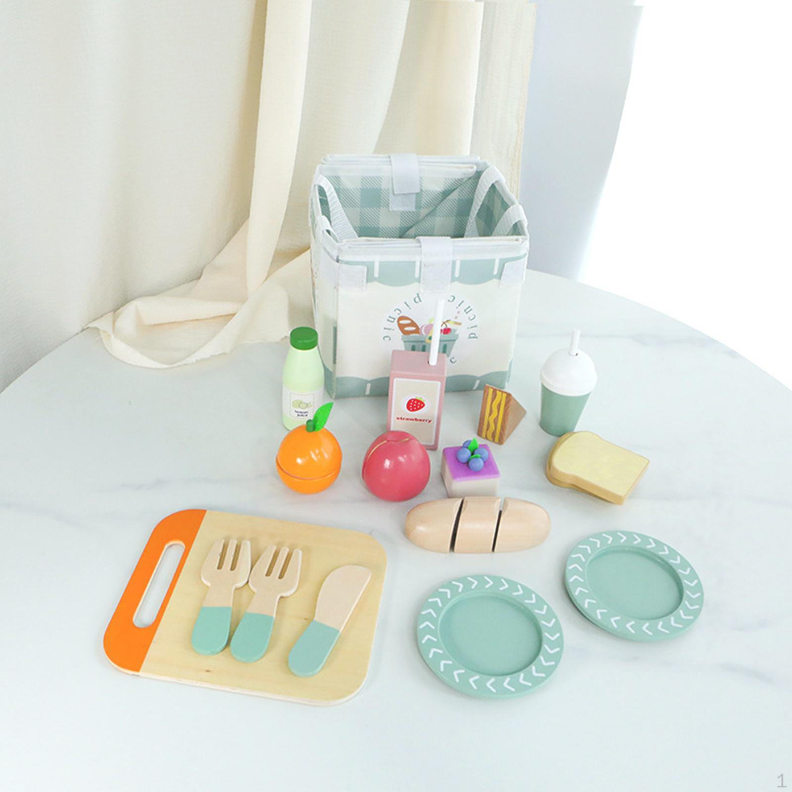 Wooden Food Play Toy Kitchen Toys,Cute, Pretend Toy,Play Accessories for Children Boy Girl