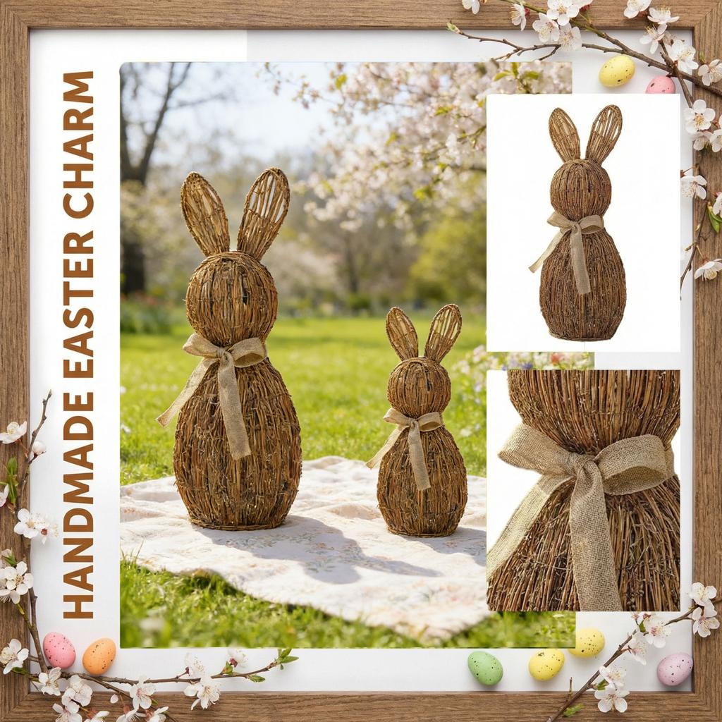 Handmade Woven Figurine Home Decoration