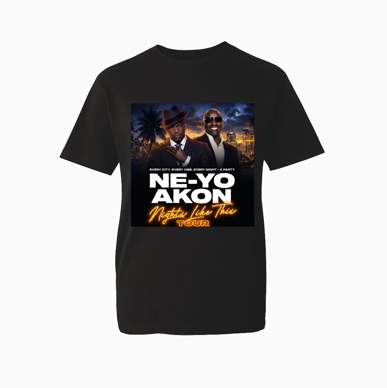 Vintage Style AK-ON And NE-YO Graphic T-shirt Concert Vibe 100% Cotton T-Top M