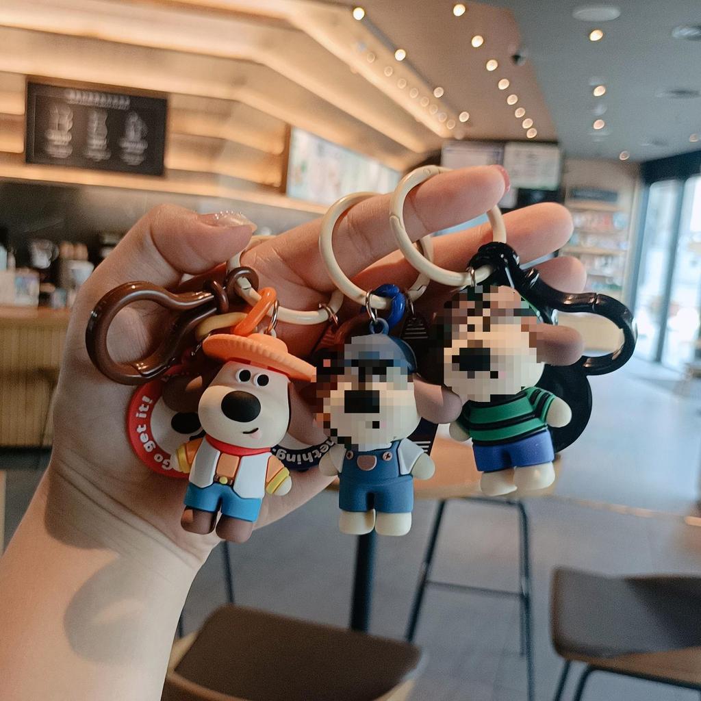 Adorable Cartoon Puppy Keychain: Cute Pendant for Backpacks, Bags, or Cars