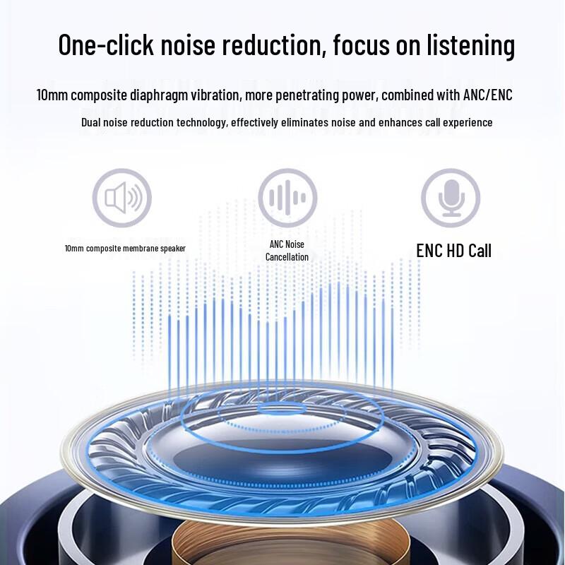 Bach Johann T8 Active Noise Cancelling TWS Wireless Earbuds