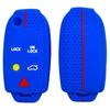 Drop-proof key cover for Volvo XC90 folding 5-button key cover, old Volvo S80 honeycomb pattern silicone key bag