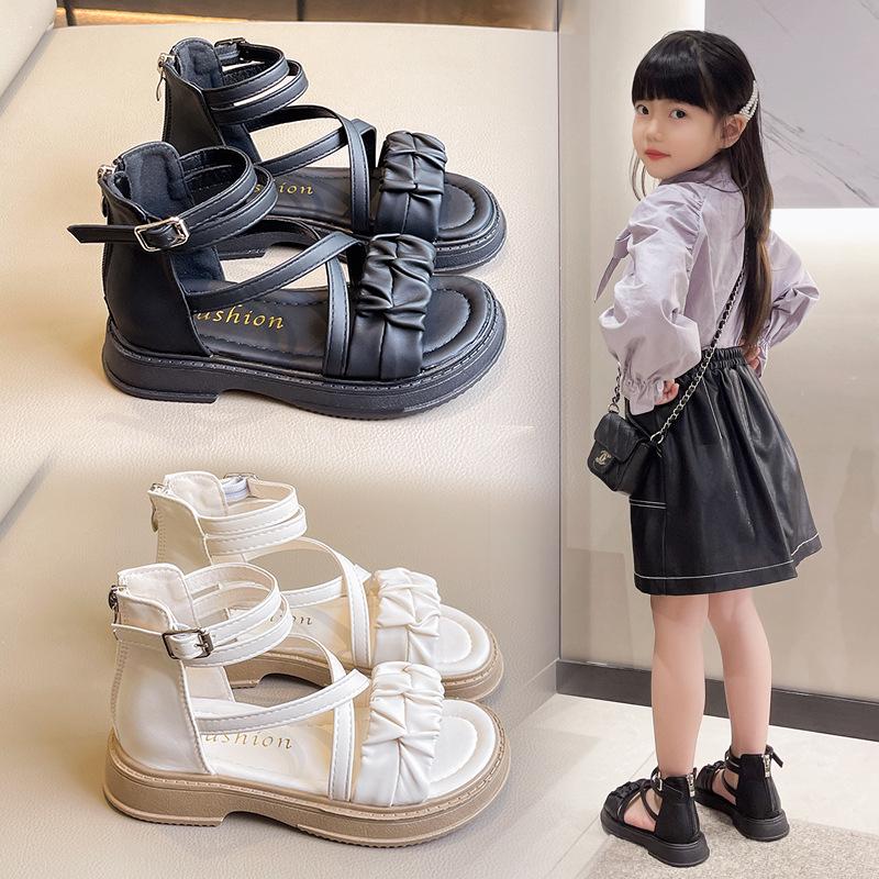Fairy Style Roman Sandals - Soft Sole, Thick-Soled, Versatile Flat Beach Shoes for Summer 2026.