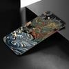 Japanese Wave Anime Dragon Phone Case For Apple iPhone 12 13 Mini 11 Pro Max XR X XS MAX 8 7 6S 6 Plus SE 5S 5 2020 Black Cover