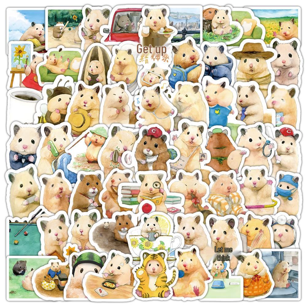 100 Cute Cartoon Animal Graffiti Stickers for Suitcases & Phone Cases - Waterproof & Decorative