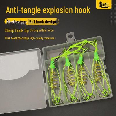 Enhanced Dragon Hand Carp Hook Fluorescent Drum Tackle with Multi-Strand Braided PE Fishing Line