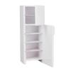1:12 Dollhouse Miniature Fridge Dollhouse Furniture Wooden White Refrigerator for Dollhouse