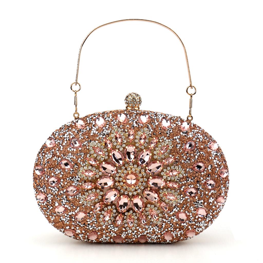 Diamond Women Luxury Clutch Evening Bag Wedding Crystal Ladies Cell Phone Pocket Purse Female Wallet for Party Quality Gift