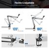 Neewer Suspension Boom Scissor Microphone Arm Stand with 3/8" To 5/8" Screws and Cable Ties for Blue Yeti, Snowball, Yeti X, Quadcast, and More, Maxim