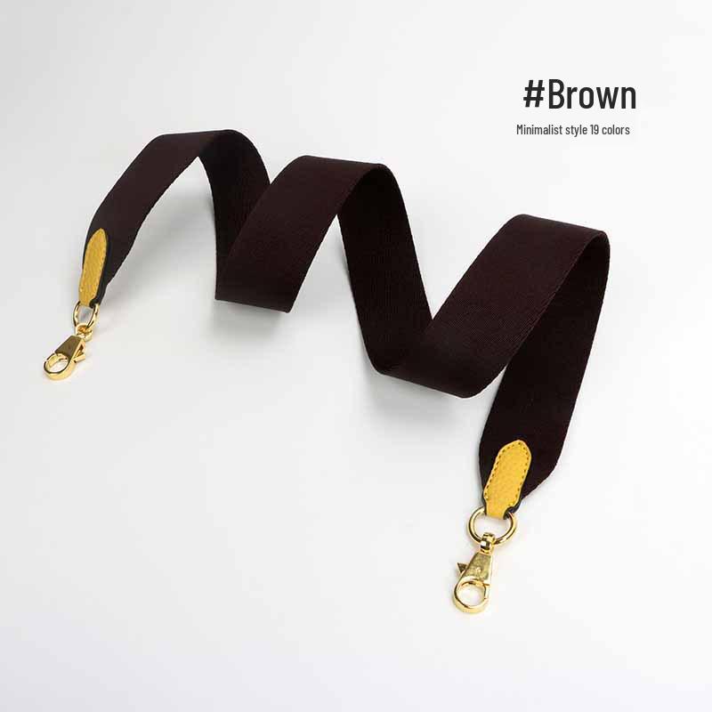 Evelyne Cotton Canvas & Cowhide Leather Crossbody Bag Strap