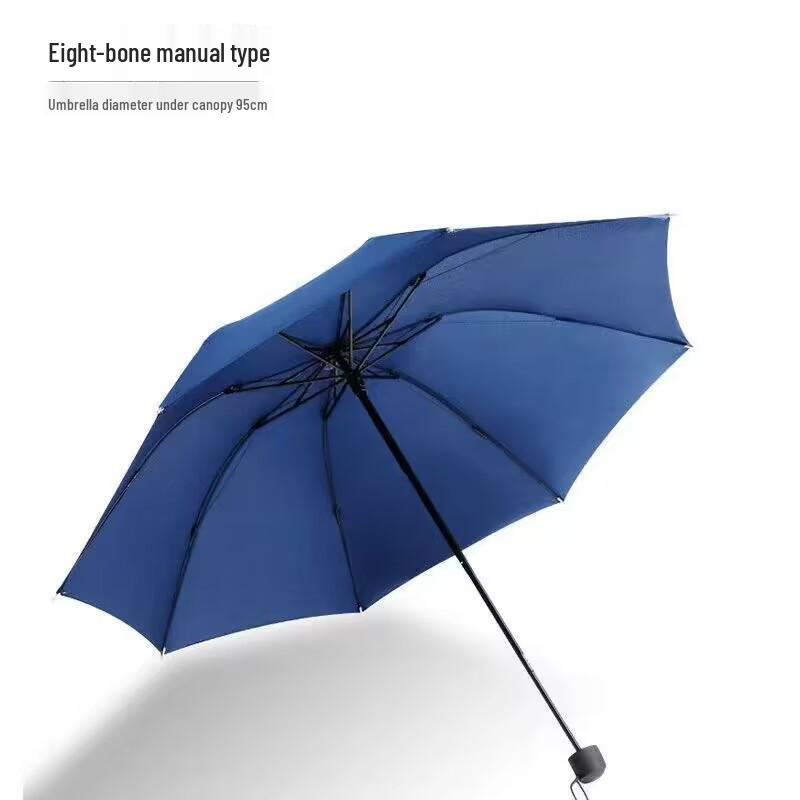 Custom Logo Three-Fold Automatic Umbrella - Dual-Use Sun & Rain UV Protection