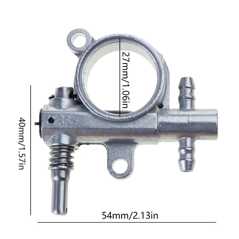 2500/3800 Chainsaw Spare Parts Chainsaw Oil Pump With Worm Drive Gear Fitting for 25CC Replacement Spare Parts Metal