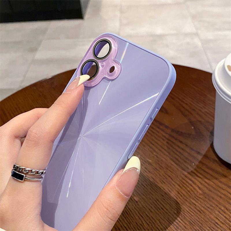 Luxury Colorful Laser CD Pattern Aurora Case For iPhone 16 15 14 13 12 11 Pro Max Shockproof Bumper Camera Protection Hard Cover
