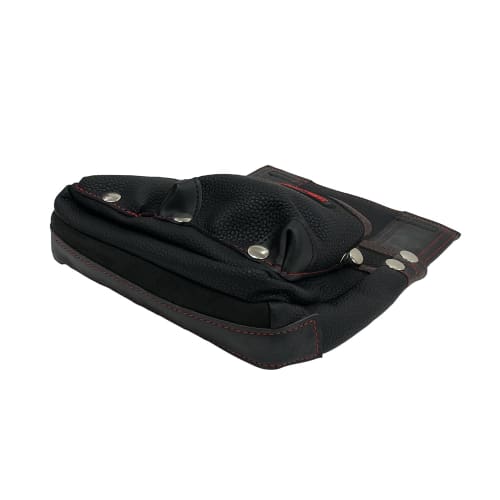 SK11 Synthetic Leather Nail Pouch, SSL-K2, 250mm Wide x 310mm High x 120mm Deep, with Back Slit and Belt Loop, Black