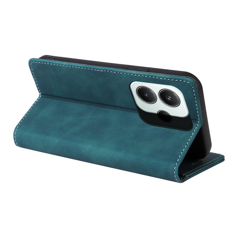 Retro Matte Luxury Flip Wallet Case For Xiaomi Redmi Note 14 4G EU Note14 Pro Plus 5G 14C Coque Fundas Solid Colors Phone Cover