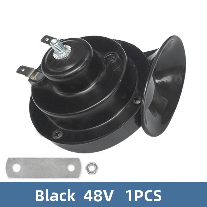 12V 24V 48V Super Loud Motorcycle Waterproof Snail Horn Sound Monophonic Scooters Motorcycle Accessories Electric Moped Horn