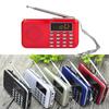 Y-896 Digital Radio Rechargeable Flashlight Function 3W Mini Portable FM Radio with TF Card Slot for the Aged