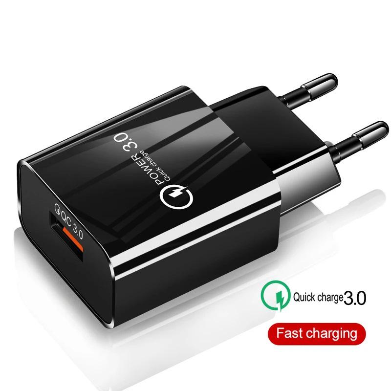 EU Standard QC3.0 Fast Charging 18W Power Adapter 5V3A