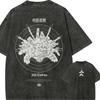 Mahito Domain Expansion Tshirt Jujutsu Kaisen Graphic Tee Vintage Washed Oversized Retro Anime Harajuku Men Streetwear Top