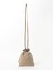 Beams Japan Canvas Bag Logo Drawstring Shoulder Bag Beige Free Size 56610305271